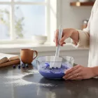 40 cm-es Műanyag Nyelű Spatula Lekerekített Gumis Fejjel - Konyhai Kiegészítő