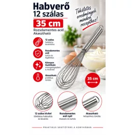 Habverő 12 szálas 35 cm akasztható