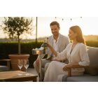 Pezsgős állvány, 64x19 cm, rozsdamentes