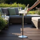 Pezsgős állvány, 64x19 cm, rozsdamentes