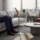 Pezsgős állvány, 64x19 cm, rozsdamentes