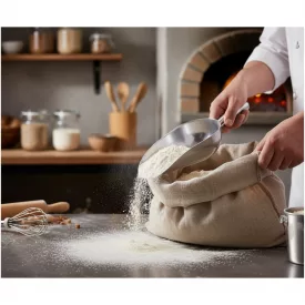   Lisztlapát 1100 ml 22x12 cm fejméret 30 cm teljes hossz, alumínium