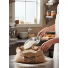 Lisztlapát 1100 ml 22x12 cm fejméret 30 cm teljes hossz, alumínium