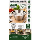 Rozsdamentes keverőtál erős falú kúpos kialakítás 1,0 literes 16-7 cm