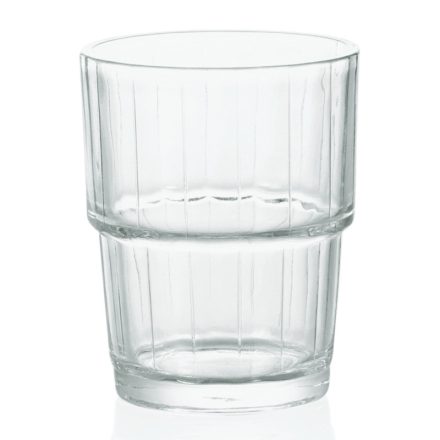 Hamburg vizespohár 200 ml – sorolható, temperált üveg pohár biztonságos használathoz