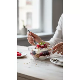 Empilable tálka, 14 cm, 520 ml üveg, sorolható,opálos