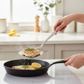 Büfé 187 lapátkanál, 9-8-32 cm, rozsdamentes