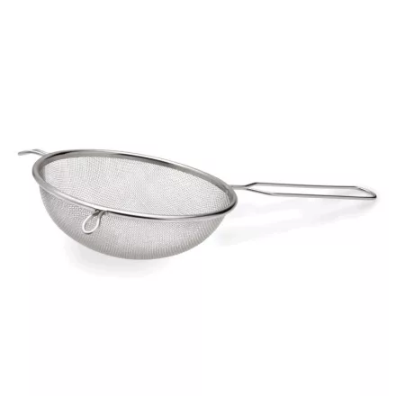 Passzírozó szűrő 15 cm 1.5 mm szövet nyélhossz 14.5 cm rozsdamentes