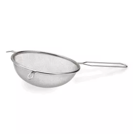   Passzírozó szűrő 20 cm 1.5 mm szövet nyélhossz 14.5 cm rozsdamentes