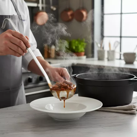 Merőkanál 125 ml 8/29 cm, monoblokk, rozsdamentes