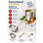 Üstmerőkanál 2,0 literes, 20-83 cm, rozsdamentes