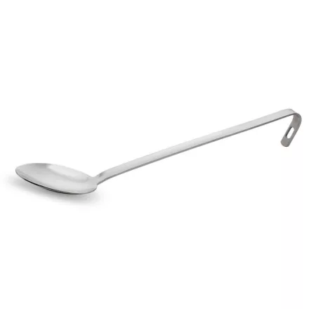 Rozsdamentes acél szervírozókanál 9x6,5x25,5 cm, ergonomikus nyéllel, kompakt méret