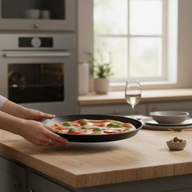 Peremes pizzaforma 32 cm prémium kékvas