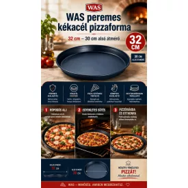 Pizzaforma 32 cm-es, alsó átm.: 30 cm, kékvas