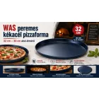Pizzaforma 32 cm-es, alsó átm.: 30 cm, kékvas