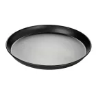 Pizzaforma, felső átm.: 40 cm, alsó átm.: 38 cm, kékvas