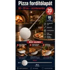 Rozsdamentes pizza fordító lapát 80×20 cm – GasztroZoli ajánlata pizzériáknak