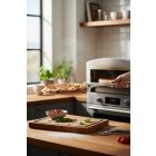 Pizza fordító lapát 80×20 cm, rozsdamentes acélból – profi pizzakemence eszköz