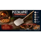 Alumínium pizzalapát fa nyéllel, 30,5×35,5×91,5 cm – klasszikus pizzakemence eszköz