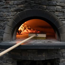 Extra hosszú, 105 cm-es pizzakemence kefe mély kemencék biztonságos tisztításához