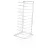 Pizzaforma tartó állvány 10 db 22-36 cm pizzaformának, 30,5x30,5x69 cm, rozsdamentes