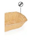 Kenyérkosár, szögletes, 25,5x19x8 cm, polipropilén, bézs