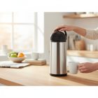 Pumpás Termosz 5 literes, forgó talpas 43 cm magas, rozsdamentes