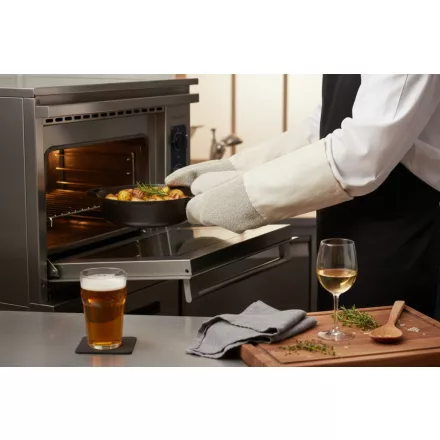 Sütőkesztyű pár, pamut, 40 cm, hőálló 350 °C-ig