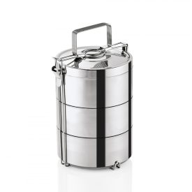 Duplafalú rozsdamentes Ételszállító edény, 4-0,9 l,
