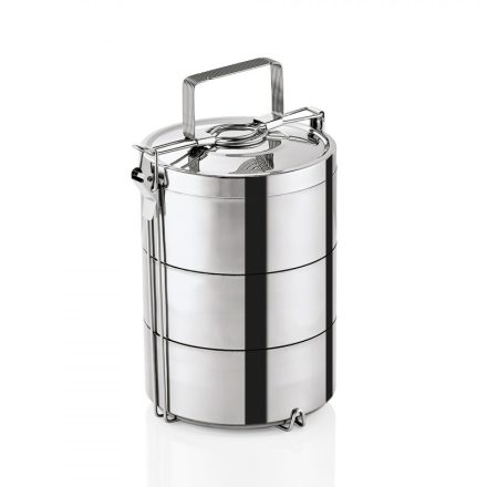 Duplafalú rozsdamentes Ételszállító edény, 4-0,9 l,