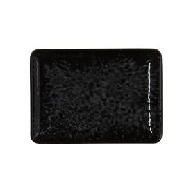 Vida Night prémium porcelán lapostányér 18×13 cm – Német minőség, elegáns, karcálló, mosogatógépben mosható