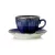 Vida Dark Ocean teáscsésze+alj, 220 ml, porcelán