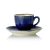 Vida Dark Ocean kávéscsésze+alj, 90 ml, porcelán