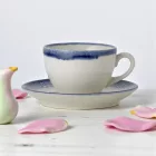 Vida Marina teáscsésze és alj 220 ml – fehér porcelán
