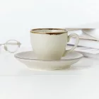 Smilla Sand kávéscsésze és alj 90 ml – elegáns porcelán, természetes homokszínben