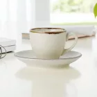 Porcelán Smilla Sand kávéscsésze aljjal, 90 ml – letisztult, skandináv stílus