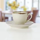 Smilla Sand 90 ml kávéscsésze+alj – minőségi porcelán, GasztroZoli ajánlata