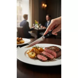 Steakkés 13 cm-es pengével és tartós POM nyéllel