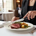 6 darabos steakkés készlet 12,8 cm-es POM nyéllel