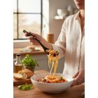 Spagettiszedő kanál, 34,5 cm, gumírozott nyél, Let's Cook