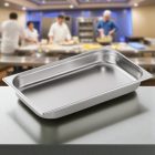 Német minőségű GN 1/1 rozsdamentes acél edény, 0,6 mm falvastagsággal, 6,5 liter űrtartalommal