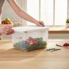 Araven GN edény 1/2 200 mm 12,5 liter ételtároló légmentesen záró fedővel