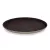 Csúszásmentes tálca, kerek, 45 cm, barna – strapabíró polipropilén tálca csúszásgátló felülettel