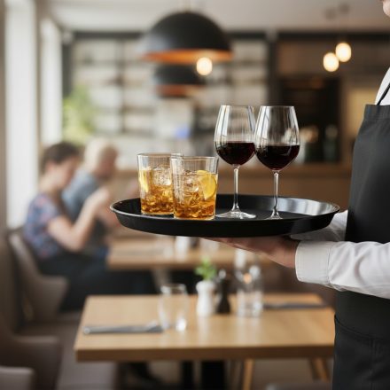 italok biztonságos szállítása tálcán csúszásmentes felülettel