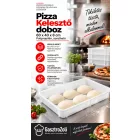 Pizza Kelesztő Doboz - Pizzatészta Kelesztőláda, 60x40x8 cm, Polipropilén, Sorolható