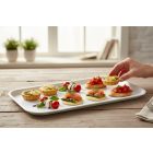 Csúszásmentes műanyag tálca, GN 1/1, fehér