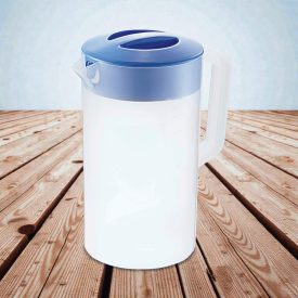 Kancsó kék tetővel, mércés, 2,5 liter, polipropilén