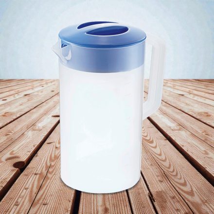 Kancsó kék tetővel, mércés, 2,5 liter, polipropilén