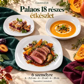   Palaos 18 részes étkészlet – 6 személyre, 28 cm-es lapostányérral