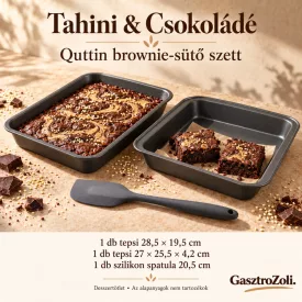 Tahini & Csokoládé Quttin brownie-sütő szett